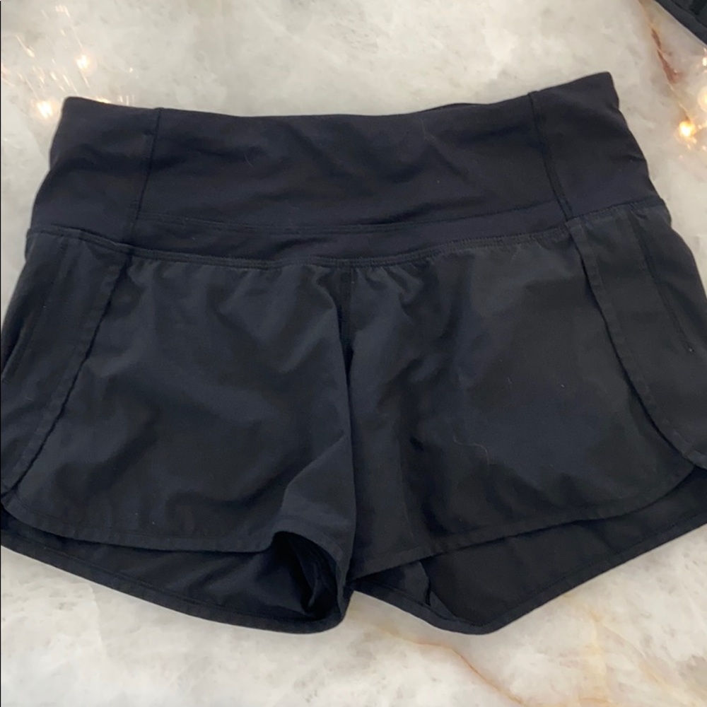 Black lululemon shorts